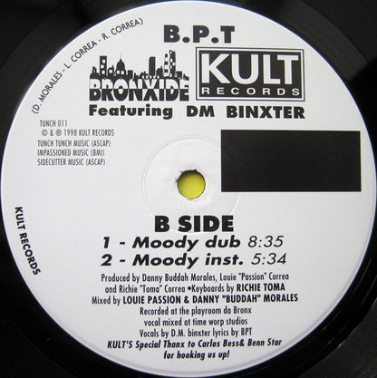 B.P.T. Featuring DM Binxter : Moody (12")