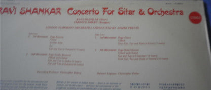 Ravi Shankar & André Previn - London Symphony Orchestra : Concerto For Sitar & Orchestra (LP, Album, Club, RE)