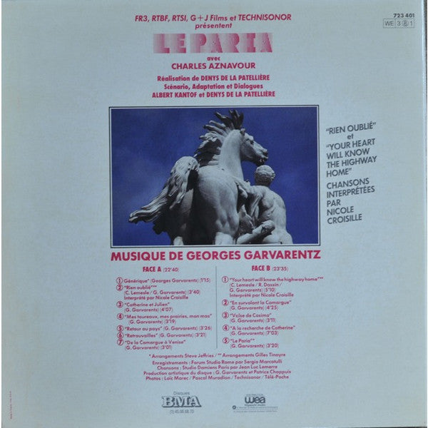 Georges Garvarentz : Le Paria (LP, Album, Gat)