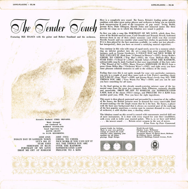Ike Isaacs : The Tender Touch (LP, Album, Mono, Club)