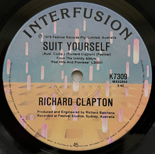 Richard Clapton : Stepping Across The Line (7", Single)