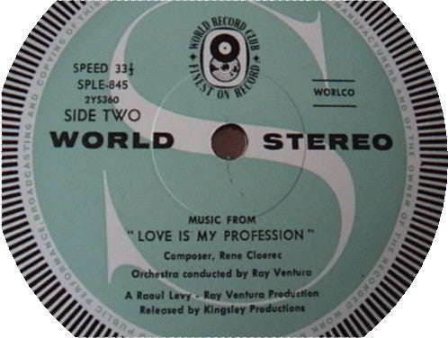 René Cloerec And Roman Vlad : Where The Hot Wind Blows / Love Is My Profession (LP, Album, Club)