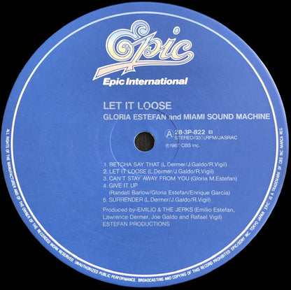 Gloria Estefan And Miami Sound Machine* : Let It Loose (LP, Album)