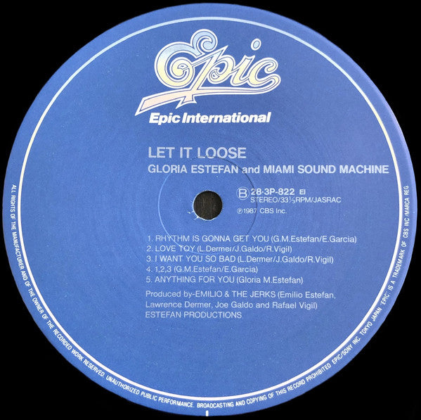 Gloria Estefan And Miami Sound Machine* : Let It Loose (LP, Album)