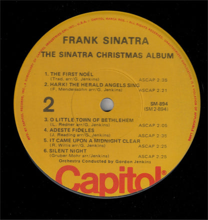 Frank Sinatra : The Sinatra Christmas Album (LP, Album, RE, Yel)