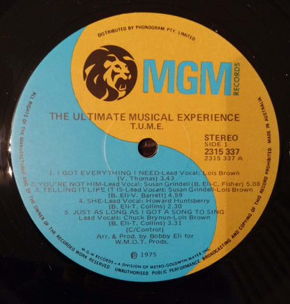 T.U.M.E. : The Ultimate Musical Experience (LP, Album)