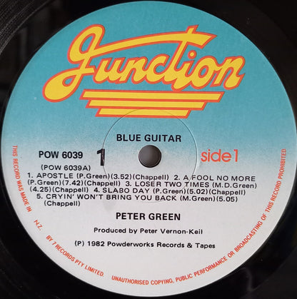 Peter Green (2) : Blue Guitar (LP, Comp)