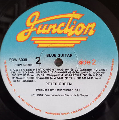 Peter Green (2) : Blue Guitar (LP, Comp)