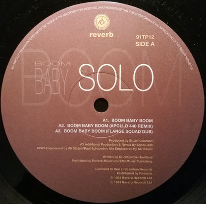 Solo : Boom Baby Boom (12")