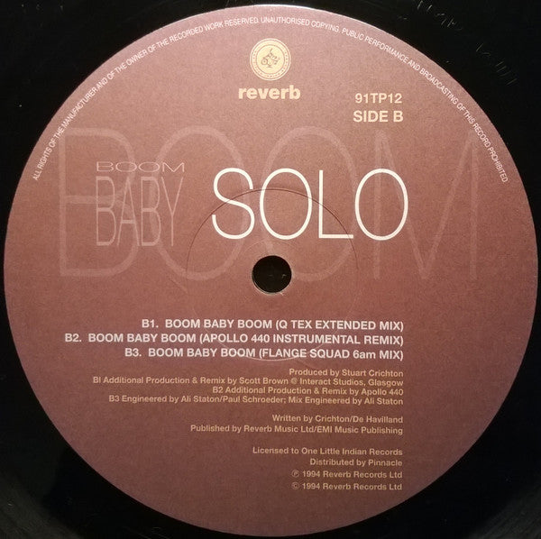 Solo : Boom Baby Boom (12")