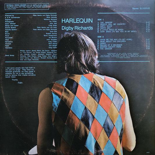 Digby Richards : Harlequin (LP, Album)