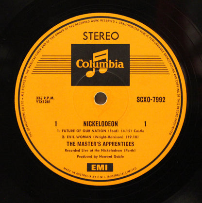 The Master's Apprentices : Nickelodeon (LP, Album)