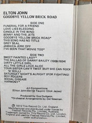 Elton John : Goodbye Yellow Brick Road (Cass, Album, Twi)