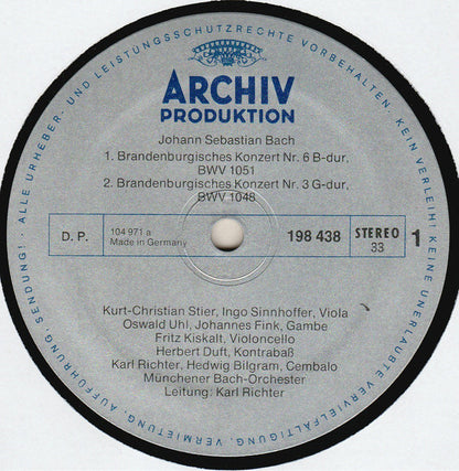 Johann Sebastian Bach, Münchener Bach-Orchester, Karl Richter : 6 Brandenburgische Konzerte (2xLP + Box)