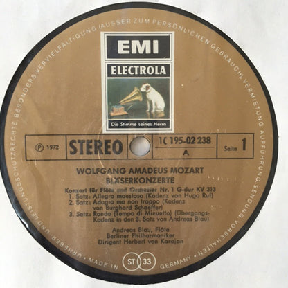 Wolfgang Amadeus Mozart  -  Herbert von Karajan Dirigent Berliner Philharmoniker : Karajan Dirigiert Mozart - Bläserkonzerte (3xLP, RE + Box)