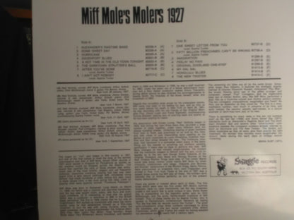 Miff Mole With Sophie Tucker : Miff Mole's Molers 1927 (LP, Comp)