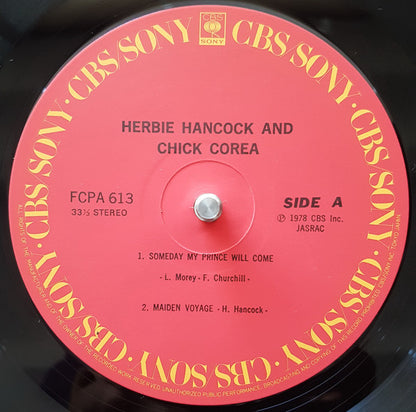 Herbie Hancock And Chick Corea : Herbie Hancock And Chick Corea (LP, Album)