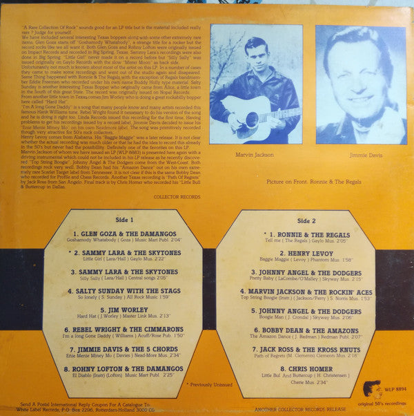Various : A Rare Collection Of Rock (LP, Comp)
