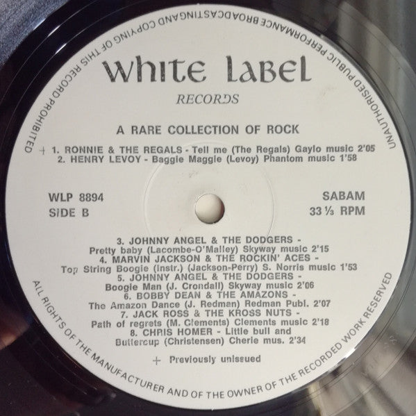 Various : A Rare Collection Of Rock (LP, Comp)