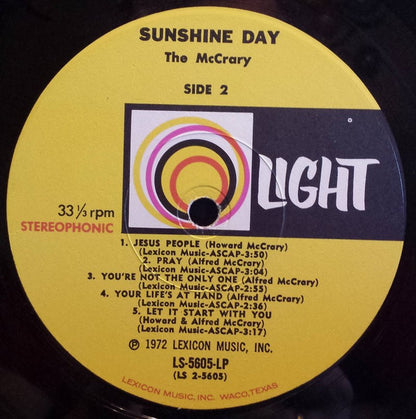 The McCrarys : Sunshine Day (LP, Album)