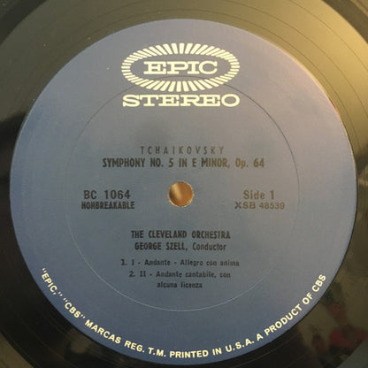 Pyotr Ilyich Tchaikovsky - George Szell, The Cleveland Orchestra : Symphony No. 5 in E Minor, Op. 64 (LP, Album)