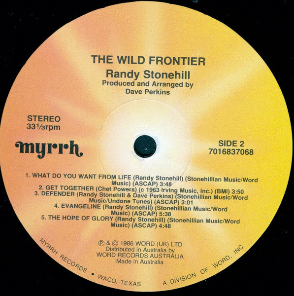 Randy Stonehill : The Wild Frontier (LP, Album, Gat)