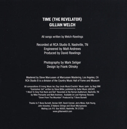 Gillian Welch : Time (The Revelator) (CD, Album)