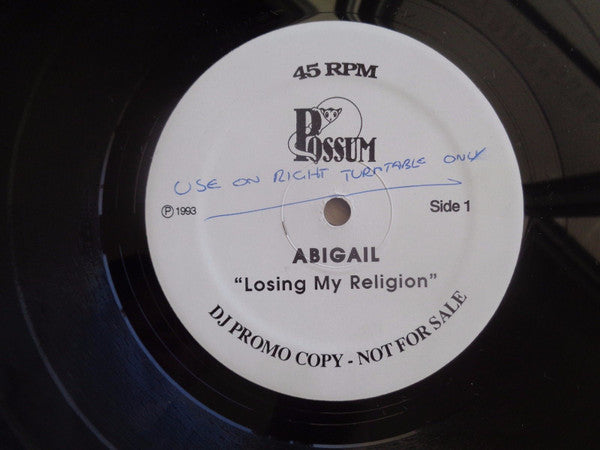 Abigail : Losing My Religion (12", Promo)