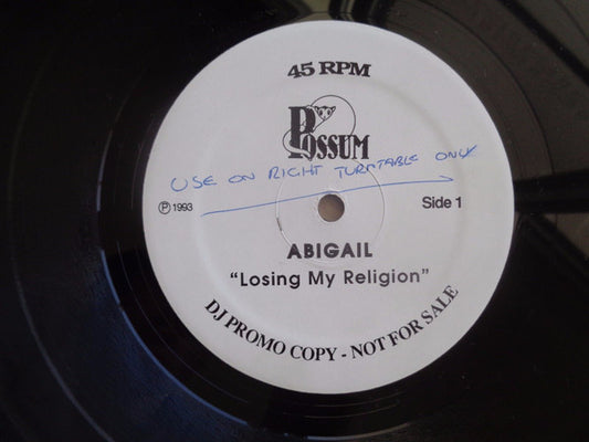 Abigail : Losing My Religion (12", Promo)