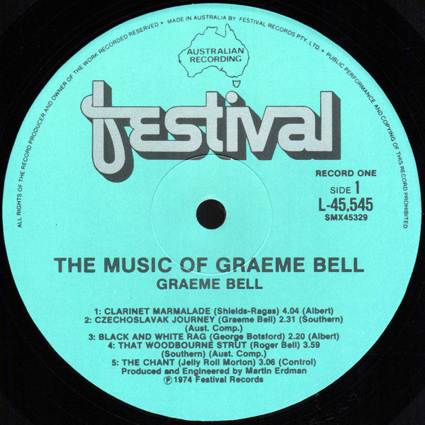 Graeme Bell : The Music Of Graeme Bell (Featuring Ragtime, Jazz & Cakewalks) (2xLP, Album)