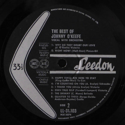 Johnny O'Keefe : The Best Of Johnny O'Keefe (LP, Comp, Mono)