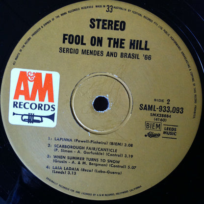Sérgio Mendes & Brasil '66 : Fool On The Hill (LP, Album)