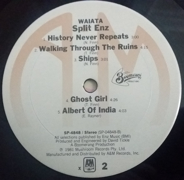 Split Enz : Waiata (LP, Album, Pin)