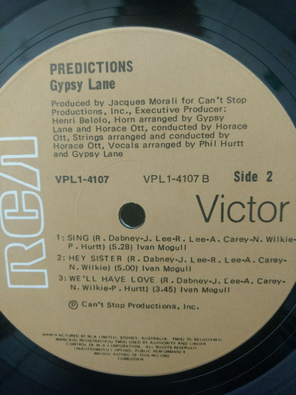 Gypsy Lane : Predictions (LP, Album)