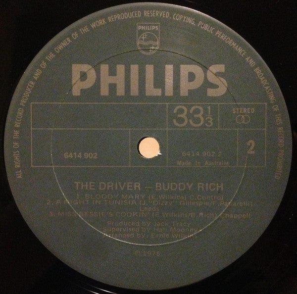 Buddy Rich : The Driver (LP, Album)