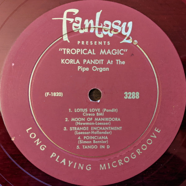 Korla Pandit : Tropical Magic (LP, Album, Mono, Red)