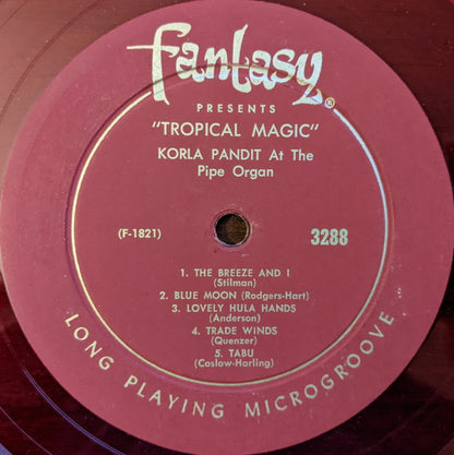 Korla Pandit : Tropical Magic (LP, Album, Mono, Red)