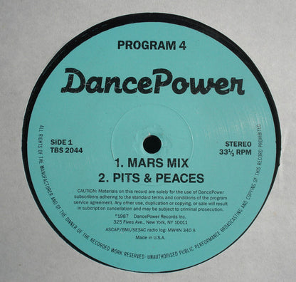 Various : Dance Power - Program 4 (12", Mixed, Unofficial)