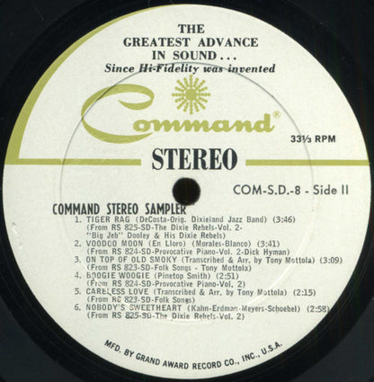 Various : Command Stereo Sampler, Volume 8 (LP, Album, Smplr)