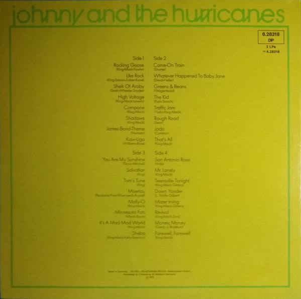 Johnny And The Hurricanes : The Legends Of Rock, Vol. 2 (2xLP, Comp)