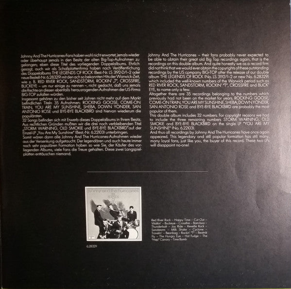 Johnny And The Hurricanes : The Legends Of Rock, Vol. 2 (2xLP, Comp)