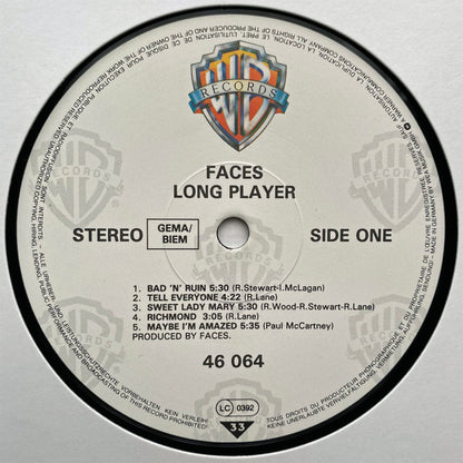 Faces (3) : Long Player (LP, Album, RE)