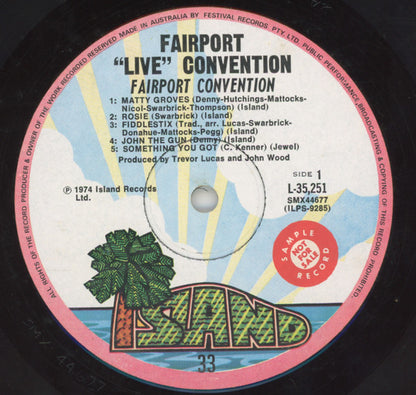 Fairport Convention : Fairport Live Convention (LP, Album)