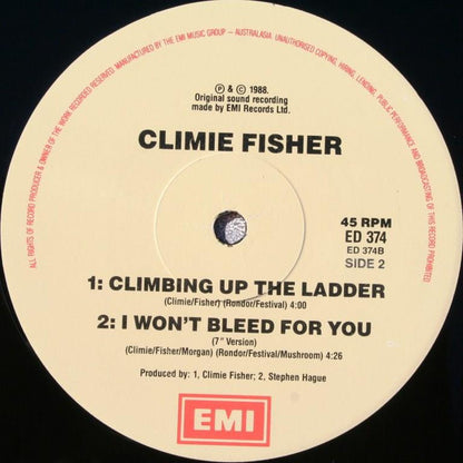 Climie Fisher : I Won't Bleed For You (12", Maxi)