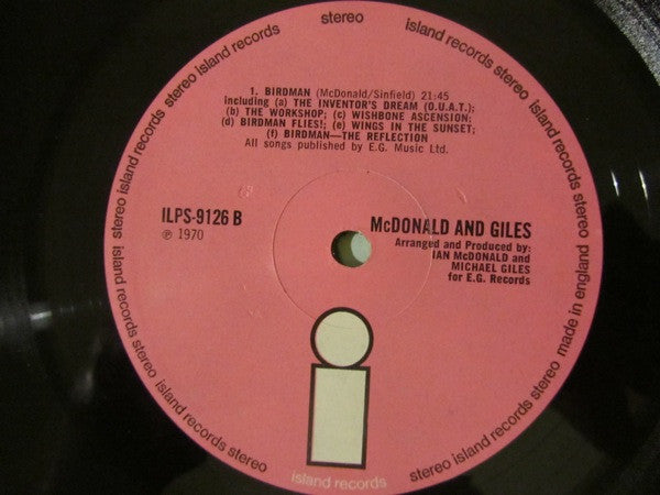 McDonald And Giles* : McDonald And Giles (LP, Album, Gat)