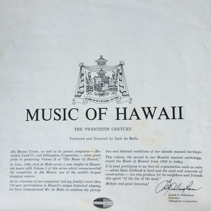 Jack De Mello : Ala Moana Presents Music Of Hawaii (The Twentieth Century), Volume II (2xLP, Album + Box)