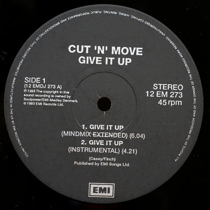 Cut 'N' Move : Give It Up (12")