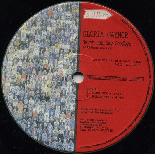 Gloria Gaynor : Never Can Say Goodbye '97 (12")