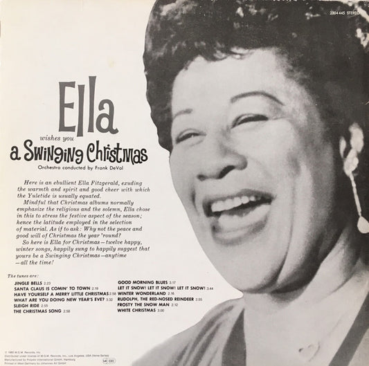 Ella Fitzgerald : Ella Wishes You A Swinging Christmas (LP, Album, RE)