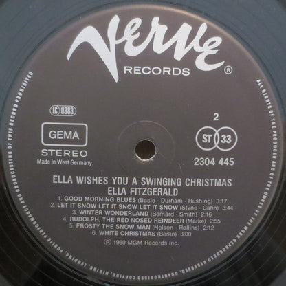 Ella Fitzgerald : Ella Wishes You A Swinging Christmas (LP, Album, RE)